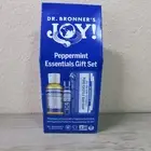 Dr. Bronner's Peppermint Essentials Gift Set Castile Bar Soap, Lip Balm, Liquid