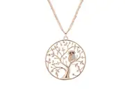 Lady's necklace fashion hollow Life Tree sweater chain - GOLD