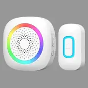 Home Zone BATTERY OPERATED WIRELESS DOORBELL 60 Sound Options RGB Light CHIME