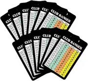 FUNNETOYU 12sheet Golf Scorecards Distance Rule Chart for Tracking Compact and Portable Design for Golf Bags Enhanced Readability Fonts for Outdoor Use