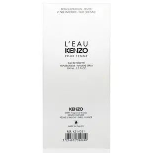 KENZO 水之戀女性淡香水 100ml (Tester環保紙盒版)