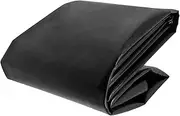 Black Fish Pond Liner 2x3m 4x4m 5x6m 6x9m 7x10m Flexible Foldable Sealing Film Pond Membrane for Water Gardens Landscaping, HDPE Impermeable Pond Lining(6x6m(19.7x19.7ft))