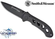 SMITH & WESSON OASIS TITANIUM COATED BLACK FOLDING POCKET SWAT KNIFE SW423B