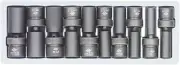 Sunex 2659 10 Piece 1/2" Drive Universal Deep SAE Impact Socket Set