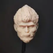 Blank 1/18 Scale The Black Myth Sun WuKong Head Sculpt Unpainted Fit 3.75"Figure