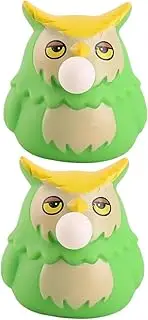 Abaodam 2pcs Novelty Owl Squeeze Cartoon Hand Relaxing Washable Playful Owl Design for Adults for Home Office School Fun