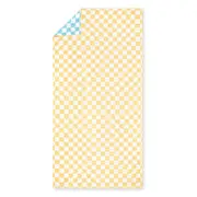 80 x 160cm Sheraton Checkmate Reversible Sand Free Beach Towel Lemon/Teal