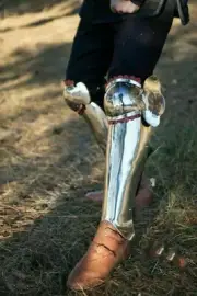 Fully Function Leg Armor Set Medieval Knight Crusader Steel Armour 20 gauge.