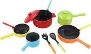 Yunhgft 10 Pieces Little Chef Cooking Set with Kitchen Accessories for Boys and Girls