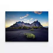 View of Mountains with Sky Print 100% Australian Made 150 x 100cm (Stretched)