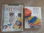 Taught Myself Knitting Kit By BOYE & 400 Knitting Stitches Book By Potter Craft