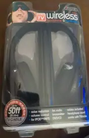 Sentry HO700 Headband Digital RF Wireless Headphones Transmitter TV, Stereo, Dvd