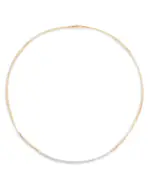 Marco Bicego 18K Gold & 18K White Gold Marrakech Diamond Collar Necklace, 16.5