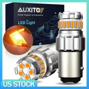 2PCS 1157 LED Bulbs Amber Turn Signal Light High Power 2057 2357 7528 BAY15D T (for: Audi)