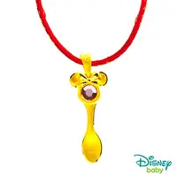 在飛比找PChome24h購物優惠-Disney迪士尼系列金飾 黃金/水晶湯匙墜子-美妮款