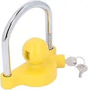 LOCADENCE Trailer Hitch Ball Lock, 11 Locking Positions 13mm Trailer Coupler Lock, U Shaped Steel Rod Trailer Coupler Lock, Aluminum Alloy Trailer Coupler Lock