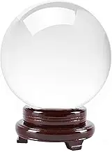 Amlong Crystal Crystal Ball 130mm (5 inch) Including Wooden Stand and Gift Package