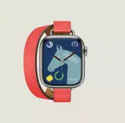 Brand New Apple Watch 41mm Hermès Hermes SS Double Tour Rouge H Attelage