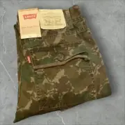 Levi's 511 Slim Camo Jeans Boys Sz 16 Reg Green Cargo School Street 28x28