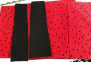 Set 3 New Vtg HANDMADE Red Polka Dot Black Seeds Fabric WATERMELON PLACEMATS