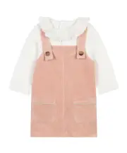 Long-sleeved dress set 3,6,6M,24M Nude