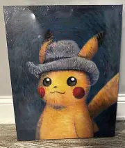 Pokémon Center X Van Gogh Pikachu Canvas Print Sealed