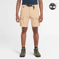 在飛比找momo購物網優惠-【Timberland】男款淺小麥色防風快乾彈力短褲(A6V