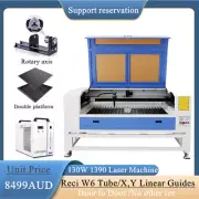 CO2 Laser DSP 130W 1390 Laser Cutters Engraving Ruida 6445G Linear Guides CW5200