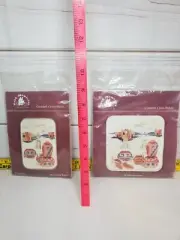2 Vintage Cross Stitch Kits Pueblo Pottery Light Switch Covers Southwestern New!