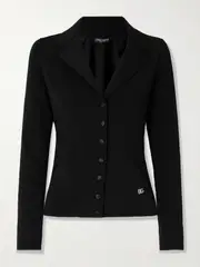 [Dolce & Gabbana] Dolce & Gabbana - Jersey Jacket - Black - IT36 IT 36 Black