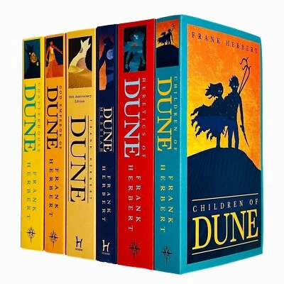 Dune Series 6 Books Collection Set By Frank Herbert (Dune, Dune Messiah,God Empe