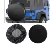 Paifeancodill Spare Tire Cover, 1pcs 14 Inch Spare Tire Cover PVC Thick Leather Spare Tire Wheel Cover Car SUV Camper Trailer Wheel Bag Tire Spare Storage