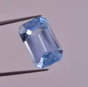 10x16 MM Natural Flawless Namibia Jeremejevite Emerald Cut Loose Gem Certified