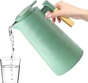 Insulated Coffee Carafe | 1000ml Glass Lined Juice Carafe - Leak-Proof Container, Tea Jug, Water Pitcher for Home Kitchen Restaurant Use