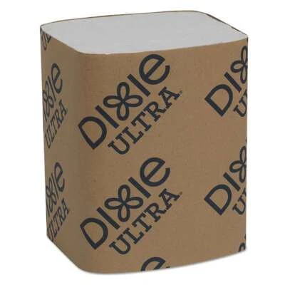 Dixie Ultra Interfold Napkin Refills Two-Ply, 6 1/2" x 9 7/8", White, 6000/Carto