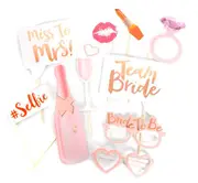 10x Bride To Be Photo Booth Props Hens Bridal Party Bachelorette Selfie