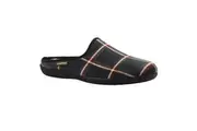 Goodyear Mens Checkmate Checked Mule Slippers (Black) - UTGS774