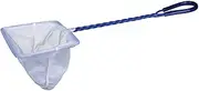 White Fine Mesh Aquarium Fish Net - Quick Catch Nylon for Pond, Tank, Cleaning
