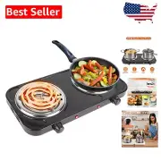 Compact Portable Coil Stove with 5 Temperature Settings - Multi-Cooking Solution