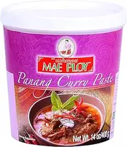 Mae Ploy Panang Curry Paste, Authentic Thai Panang Curry Paste for Thai Curries & Other Dishes, Aromatic Blend of Herbs, Spices & Shrimp Paste, No MSG (14 oz Tub)