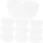 ANDRESLAD 10pcs Shoe Stretcher Mini House Ornament Tea Holder Organizer Stove Parts Model Building Kits for Old Realistic Lid Sugar Stick Holder Stage Props Stickers Atom Model Kit PVC White
