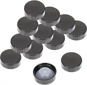 HAMPPLIES 12Pcs Plastic Seal Screw Caps Phenolic Bottle Lids for Wine Beer and Cosmetics Leak Design with Durable Reusable Material for Secure Sealing