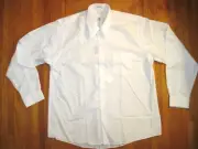 Van Heusen Wrinkle Free Poplin Crisp White Care Dress Shirt 2XL-18-36/37 NWT