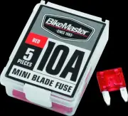 BikeMaster 5Piece 10A Replacement Mini Blade Fuse 152444