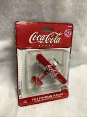 Coca Cola 1932 Stearman Bi-Plane Die Cast Coke Collectible Gearbox Toys