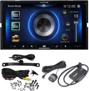 Alpine iLX-W670 7" Mechless Bluetooth Car Receiver Deck with Sirius Tuner and Vo