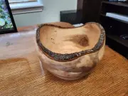 Live edge Hickory bowl