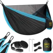 Camping Hammock Mosquito Net Double & Single Portable Hammocks with 2 Tree