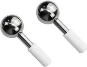 2 PCS Ice Roller for Face Stainless Steel Face Globes Ball Cosmetics Beauty Massager Face Neck Beauty Care Tool