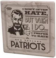 I Don't Often Hate (Anti-Patriots) Stone Coaster with Easel